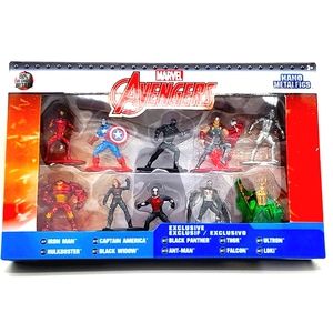 Jada Toys Nano Metalfigs Marvel 10 Pack Miniature Diecast Figures NIB